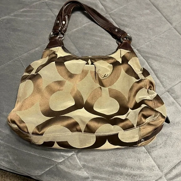 Coach | Bags | Coach Brown And Tan Shoulder Bag With